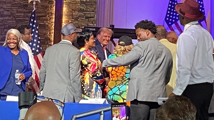 Donald Trump Visits Black Church on Detroit’s Westside